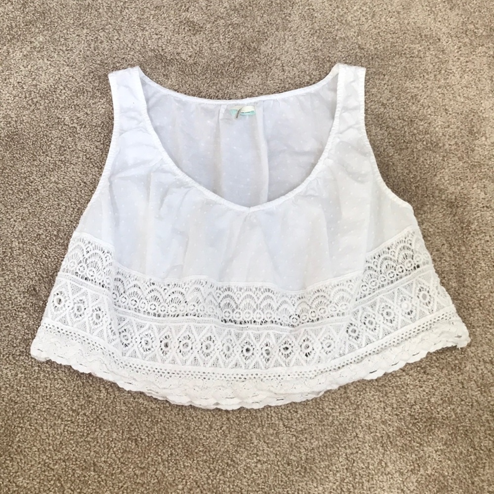 White Crop Tank